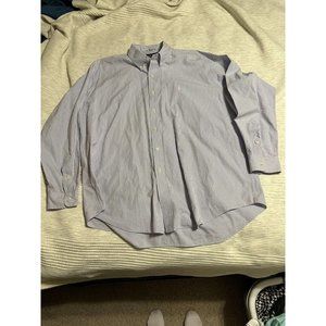 Ralph Lauren Blake Purple Gingham Classic Long Sleeve Button Down Shirt Men's XL